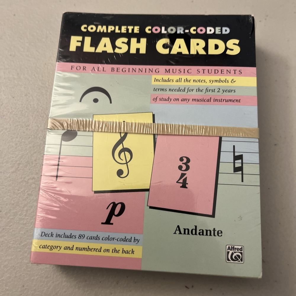 Complete Color-Coded Flash Cards For All Beginning Music Students Alfred 12061